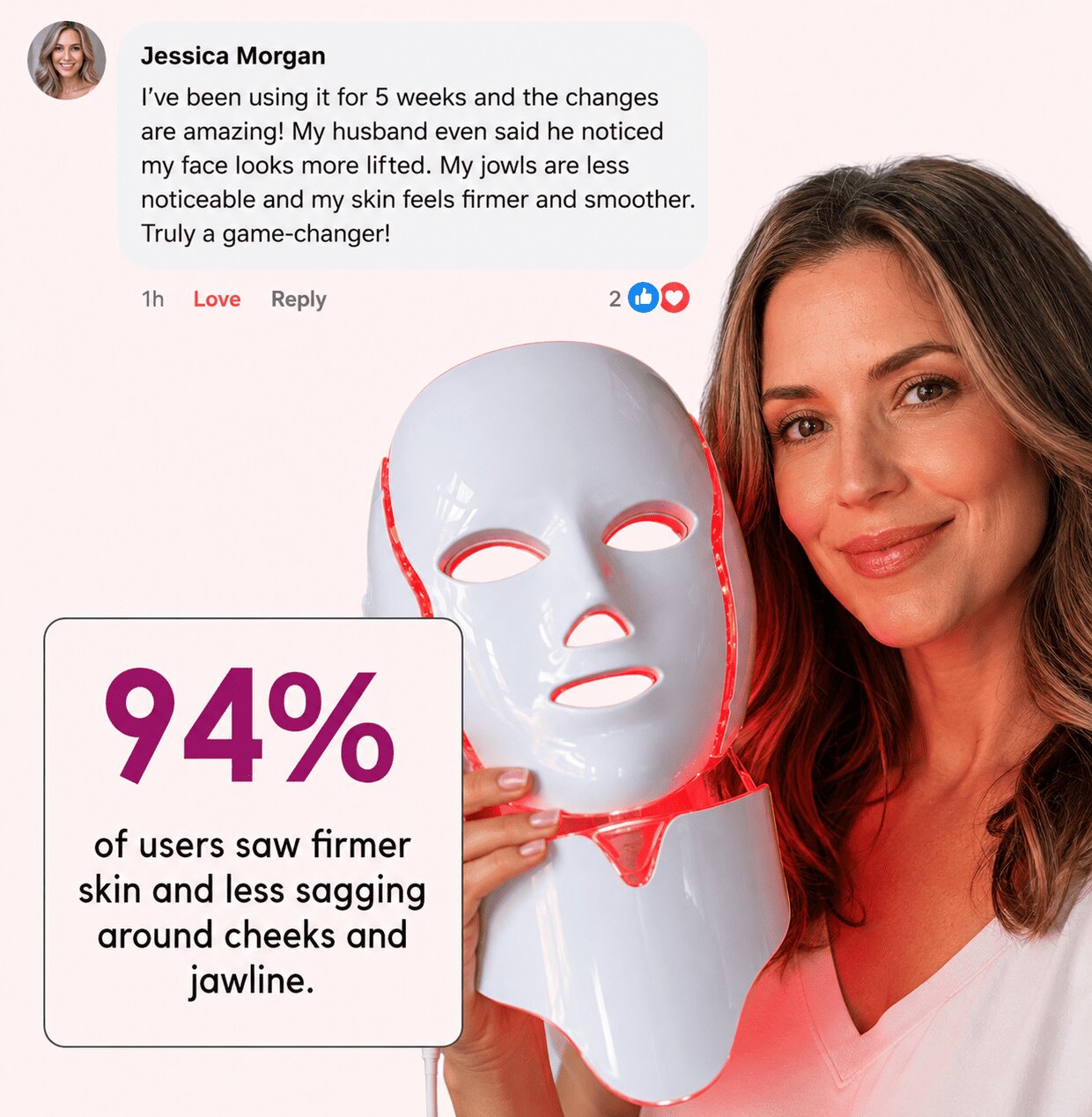 LumiMask Pro™ — The At-Home LED Mask That Firms  Sagging Skin Without Needles, Fillers, or Surgery