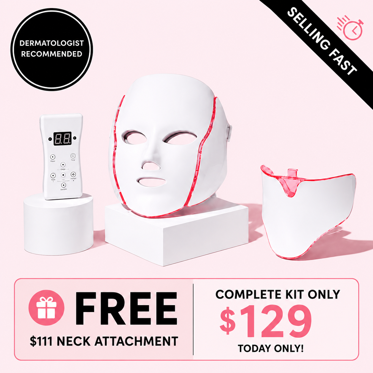 LumiMask Pro™ — The At-Home LED Mask That Firms  Sagging Skin Without Needles, Fillers, or Surgery