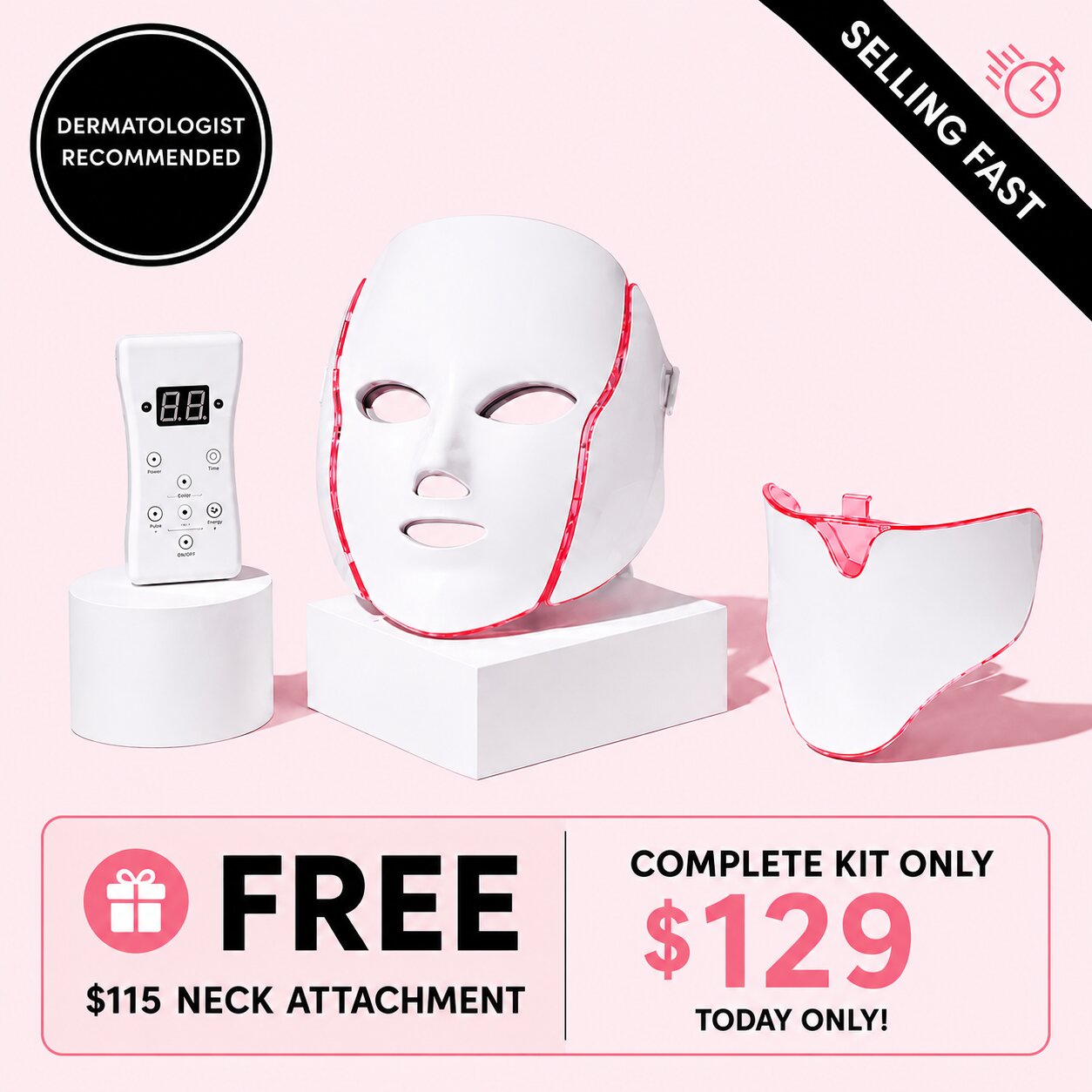 LumiMask Pro™ — The At-Home LED Mask That Firms  Sagging Skin Without Needles, Fillers, or Surgery